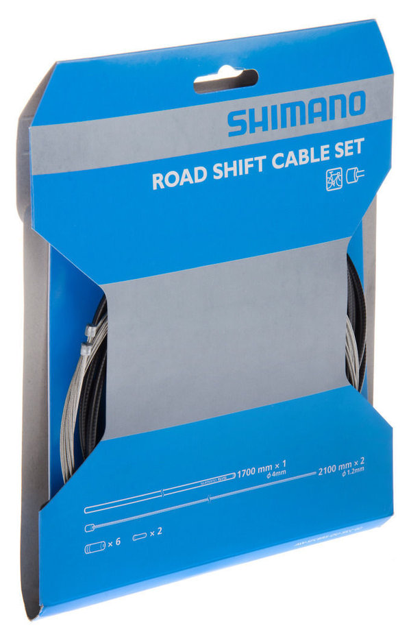 Shimano Schaltzug Set für MTB oder Rennrad komplett Züge, Hüllen & Endkappen 11 Teilig