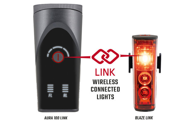 Sigma AURA 100 USB & Blaze Link Komplett-Set Fahrrad Frontlampe +Rücklicht StVZO 100 Lux