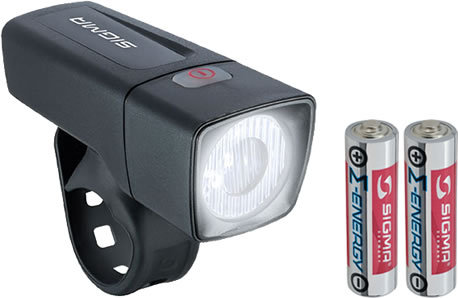 SIGMA Fahrrad LED-Batterie-Beleuchtungsset Aura 25/Cubic 25 LUX StVZO