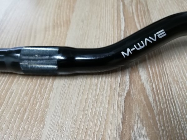 M-WAVE Touring Lenker 600 mm MTB Riserbar Lenker Alu Ø 25,4 mm schwarz eloxiert