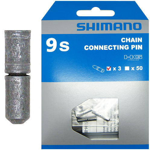 Shimano Kettennietstift 9-fach silber 3 stück für 9-fach Shimano Ketten Y-06998030