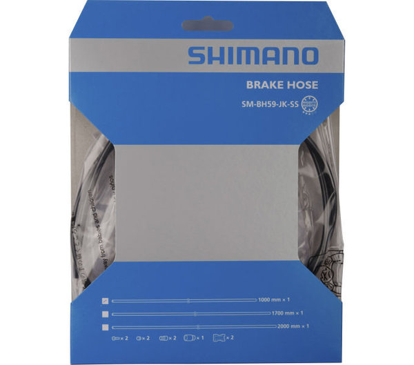 Shimano Hydraulik Bremsleitung-Set SM-BH59-JK 1Meter + 2x Olive, 2x Insert-Pin, 2x Mutter