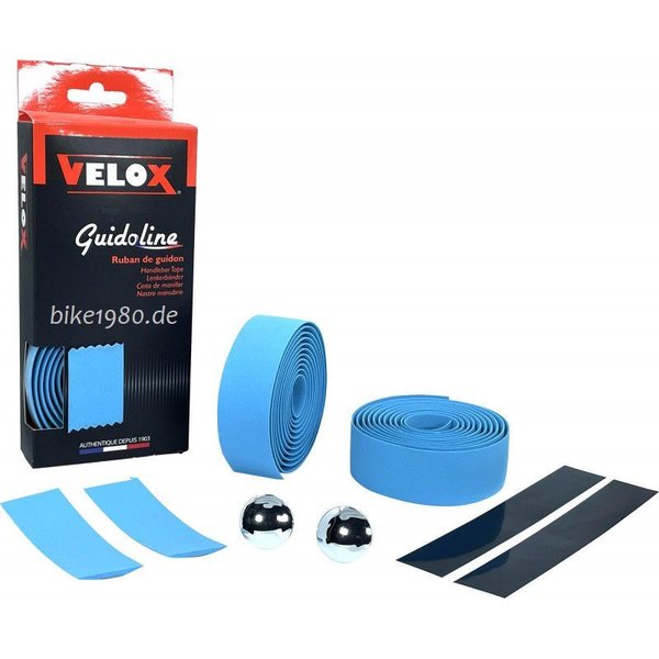 Velox Maxi Cork Rennrad Lenkerband 1 Paar inkl. Lenkerstopfen Fahrrad Lenkerband Himmelblau
